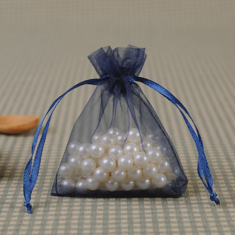 100x Organza Zakjes - Cadeau, Sieraden & Feest - Diverse Maten & Kleuren