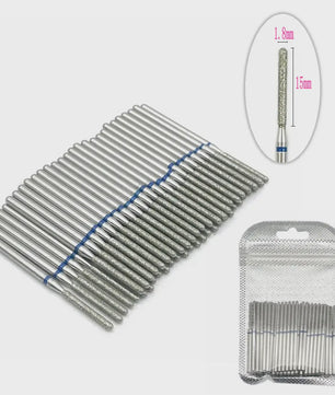50 Stuks Diamant Freesjes Set - 2.35mm Schacht voor Nagel- en Tandheelkundig Gebruik