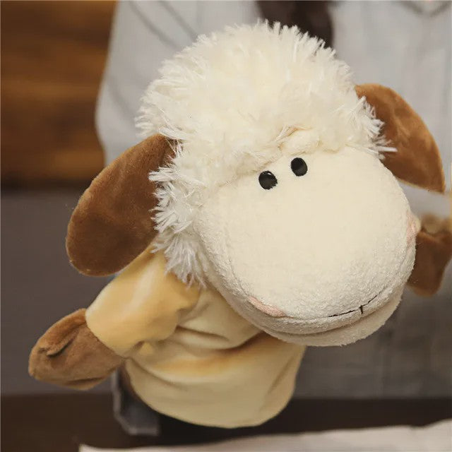 Zachte Pluche Handpoppen - Educatief Speelgoed voor Baby's en Kinderen (Diverse Dieren)