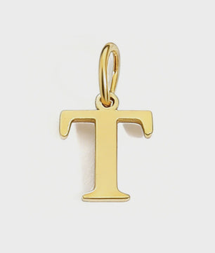 Gouden Initiaal Bedel - Roestvrij Staal - DIY Ketting Bedeltje A-Z