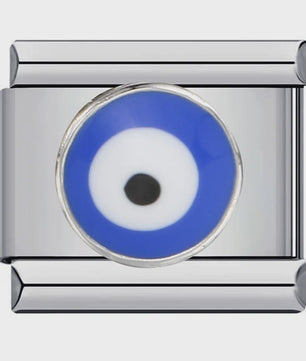 Diy Bedel Armband Bedeltjes - Blauw Oog, Zon, Maan & Ster - Roestvrij Staal