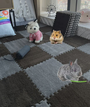 Set van 10 Waterdichte & Absorbente Bodembedekking Matten voor Kleine Huisdieren (Konijn, Cavia)