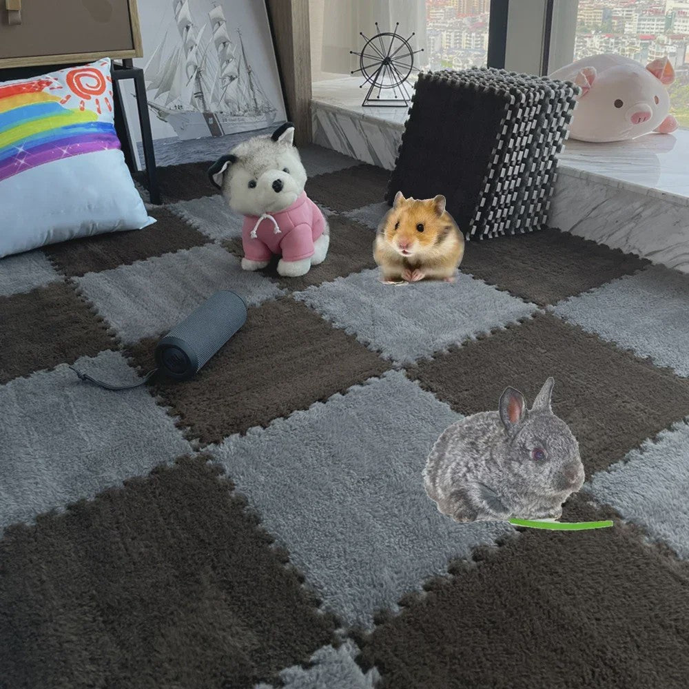 Set van 10 Waterdichte & Absorbente Bodembedekking Matten voor Kleine Huisdieren (Konijn, Cavia)