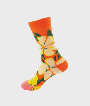 Unisex Katoenen Sokken met Vrolijke Fruit, Dieren & Kunst Prints - Hip Hop & Skateboard Stijl