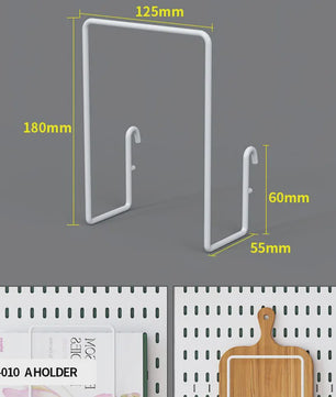 Modulaire Bureau Pegboard Organizer - Wandmontage, Staand & Clip-on