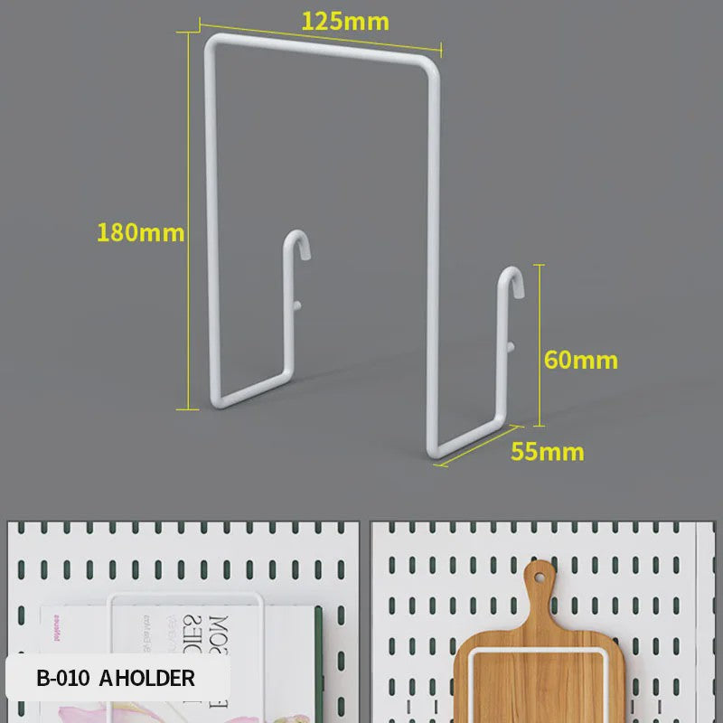 Modulaire Bureau Pegboard Organizer - Wandmontage, Staand & Clip-on