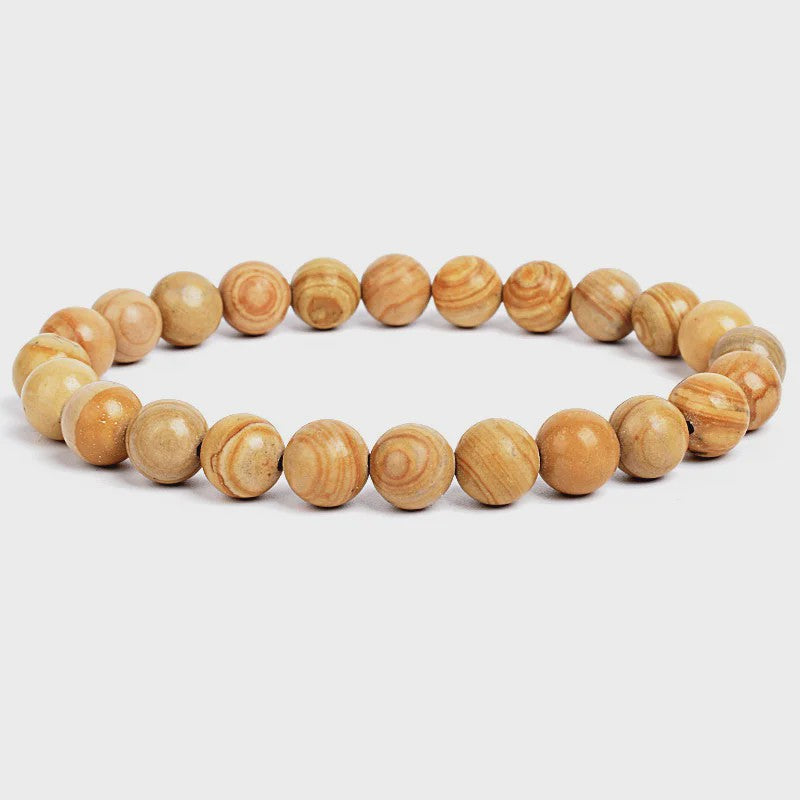 Natuurstenen Kralen Armband - Amethist, Aquamarijn, Jade & meer
