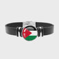 Leren Armband met Vlag van [Land] - Stijlvolle Bangle voor Dames en Heren