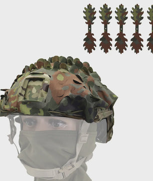 Tactische FAST Helm Cover met Laser Cutting 3D Camouflage - Jacht & Outdoor Accessoires