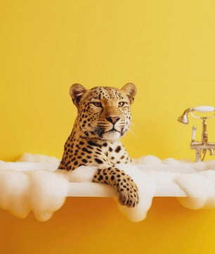 Grappige Dieren Poster Set - Kangoeroe, Nijlpaard, Olifant in Bad - Canvas Muurdecoratie