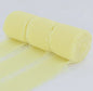 Handgemaakte Satijn Chiffon Lint Set - 3 Rollen van 5m met Rafeleffect voor Bruiloft, Cadeau & DIY Decoratie