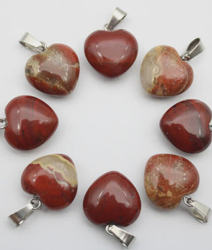 30x Natuursteen Hart Hangers (Amethist/Kwarts/Agaat) - DIY Sieraden Maken