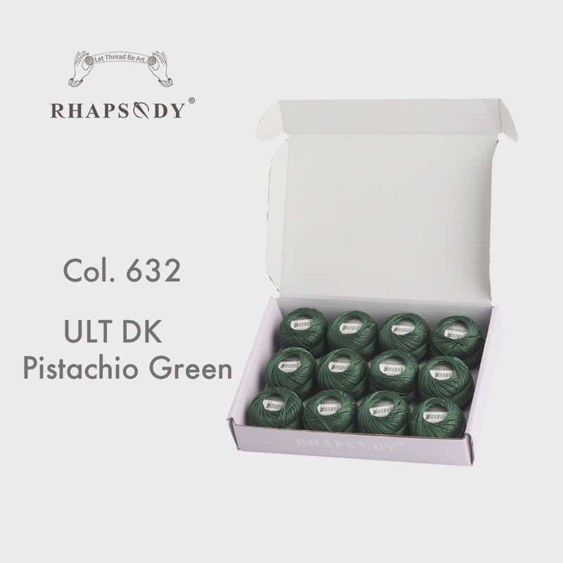 Rhapsody Pearl Cotton Garen Set - Maat 8 - 12 Bollen voor Haken, Borduren & Knutselen