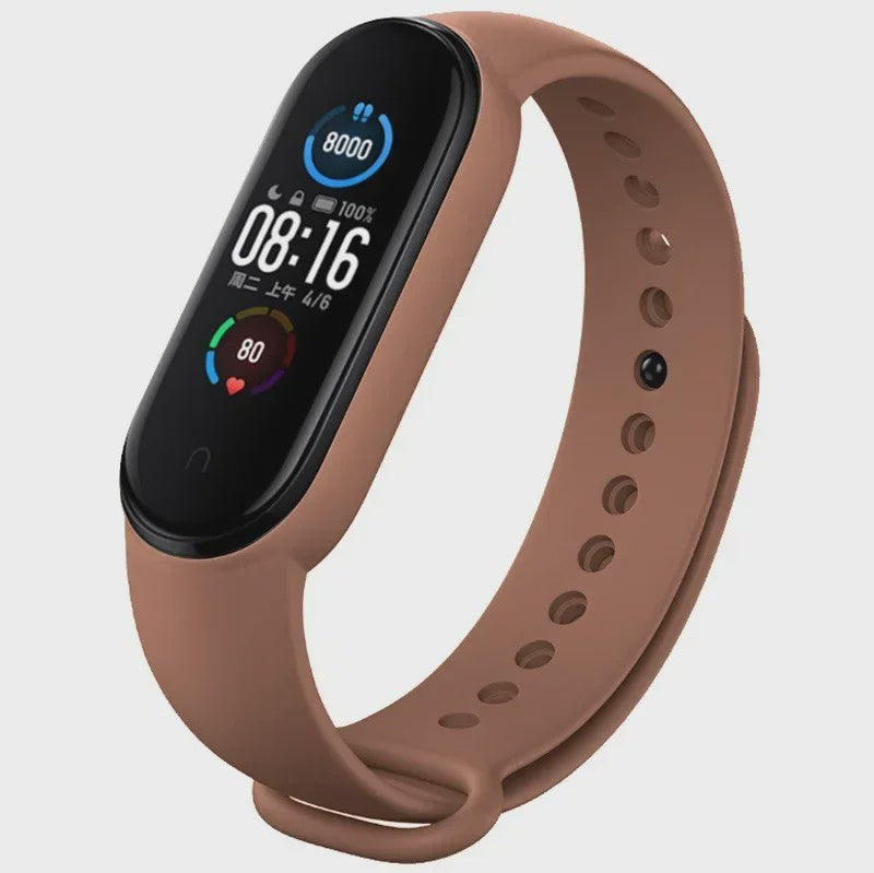 Siliconen Polsband voor Xiaomi Mi Band 7, 6, 5, 4, 3 - Vervangend Bandje Smartwatch Accessoire