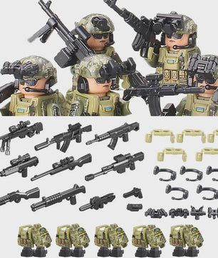 Bouwstenen Militaire Special Forces Commando Figuren met Wapens
