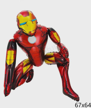 Superheld Folieballonnen Set: Spiderman, Batman, Iron Man & Captain America - Feestdecoratie