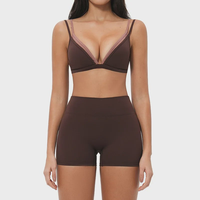 Dames Yogaset: Seamless Sport BH & Hoge Taille Legging