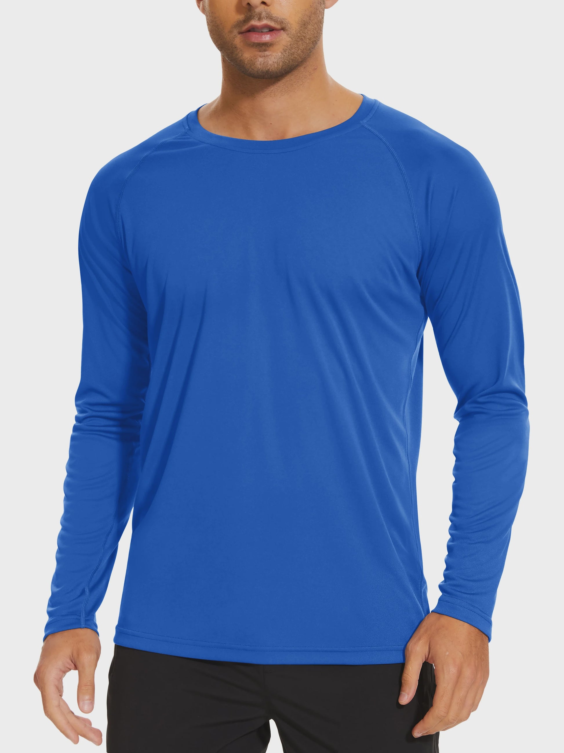 TACVASEN Heren UV-Bescherming T-shirt Lange Mouw - UPF 50+ Sneldrogend & Ademend