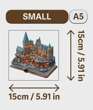 Houten Puzzel Kasteel & Bladeren - Uniek Decoratie Cadeau
