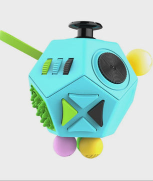 Fidget Cube & Dodecahedron: 6/12 Zijden Stressverlichter & Sensorisch Speelgoed