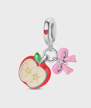 Zilverkleurige Fruit Bedels: Aardbei & Kers - Perfect voor DIY Armbanden