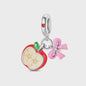 Zilverkleurige Fruit Bedels: Aardbei & Kers - Perfect voor DIY Armbanden