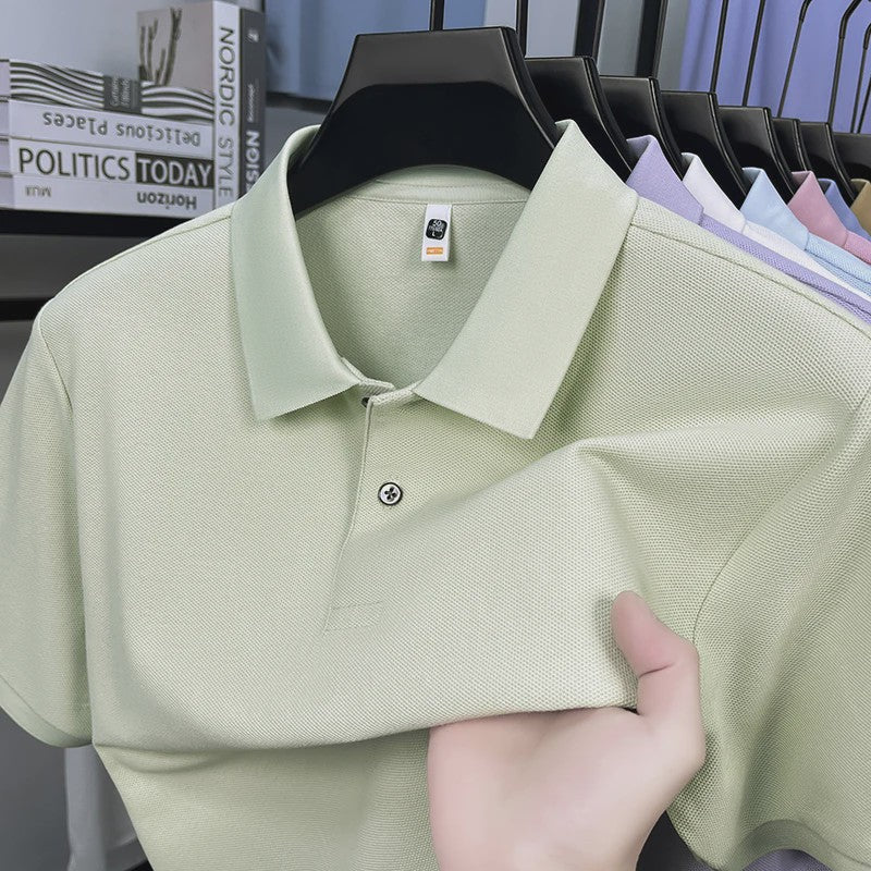 Heren Poloshirt Korte Mouw - 100% Gemerceriseerd Katoen, Ademend & Stijlvol voor Zomer, Golf & Casual