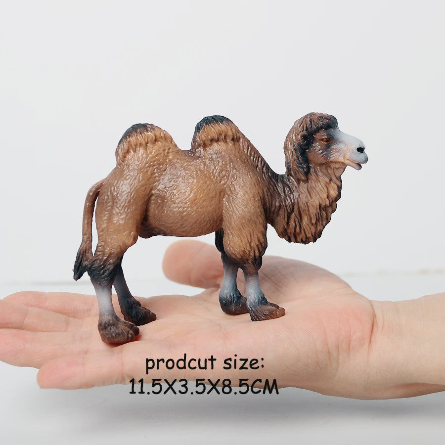 Realistische Alpaca & Kameel Figuren Set - Handgeschilderd, Educatief Speelgoed