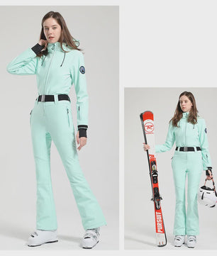 Dames Winter Ski-overall One Piece - Waterdicht, Winddicht & Warm - Outdoor Snowboard Jumpsuit