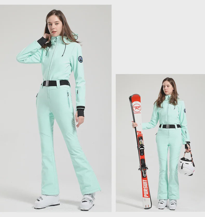 Dames Winter Ski-overall One Piece - Waterdicht, Winddicht & Warm - Outdoor Snowboard Jumpsuit