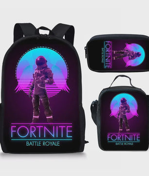 Fortnite Schooltas Set: Rugzak, Pennenhouder & Lunchtas voor Kinderen