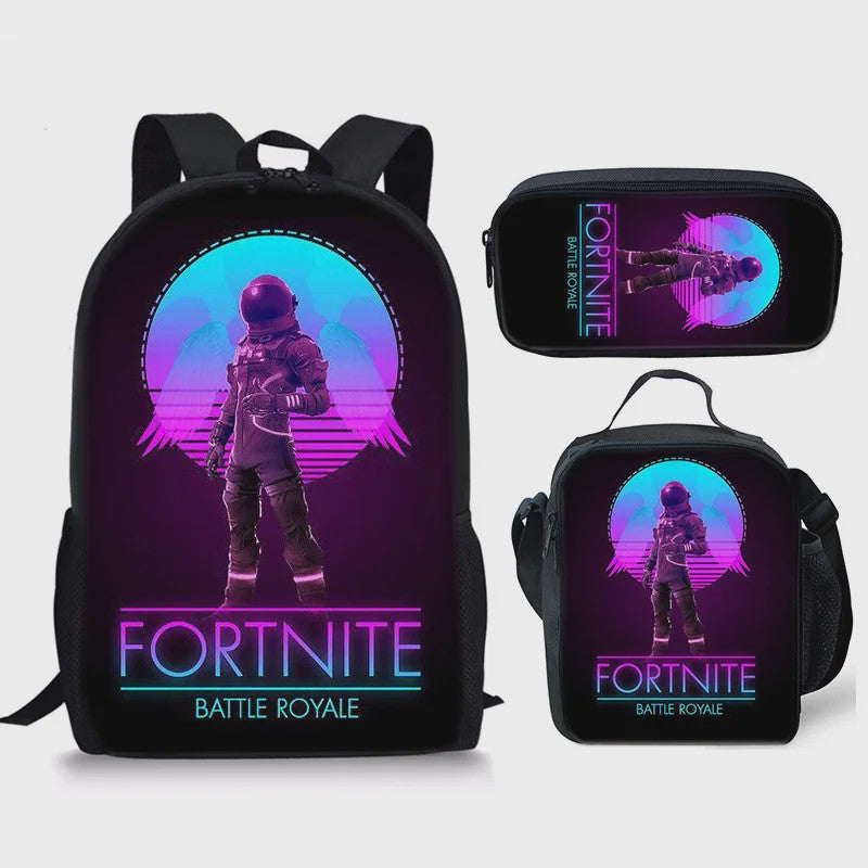 Fortnite Schooltas Set: Rugzak, Pennenhouder & Lunchtas voor Kinderen