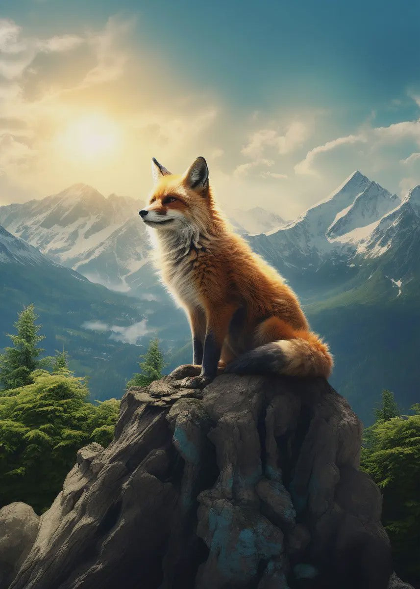 Canvas Posters: Majestueuze Wilde Dieren & Berglandschappen voor aan de Muur