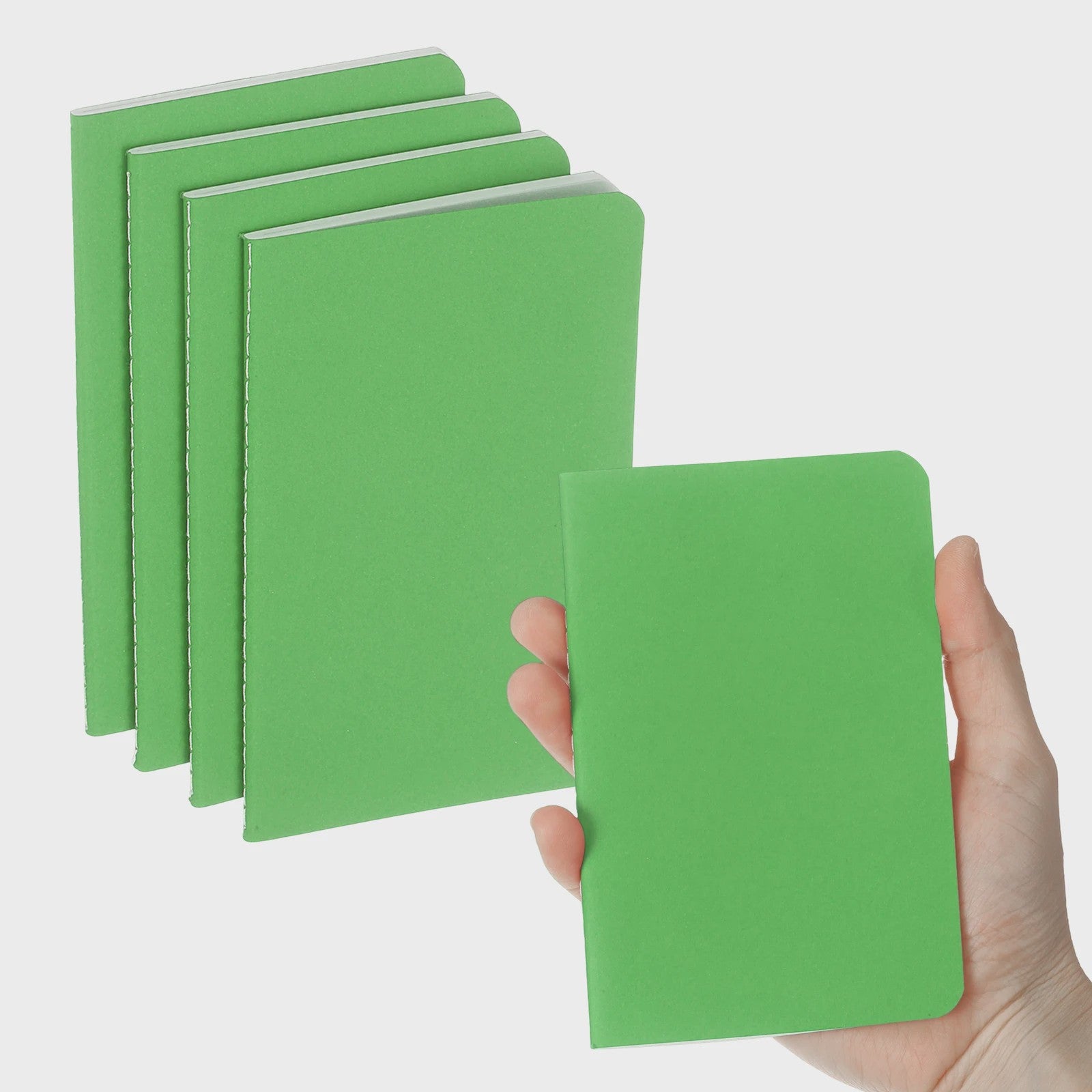 Set van 4/6 Mini A6 Notitieboekjes - Kraft Paper, Gelinieerd, Draagbaar Memo Pad