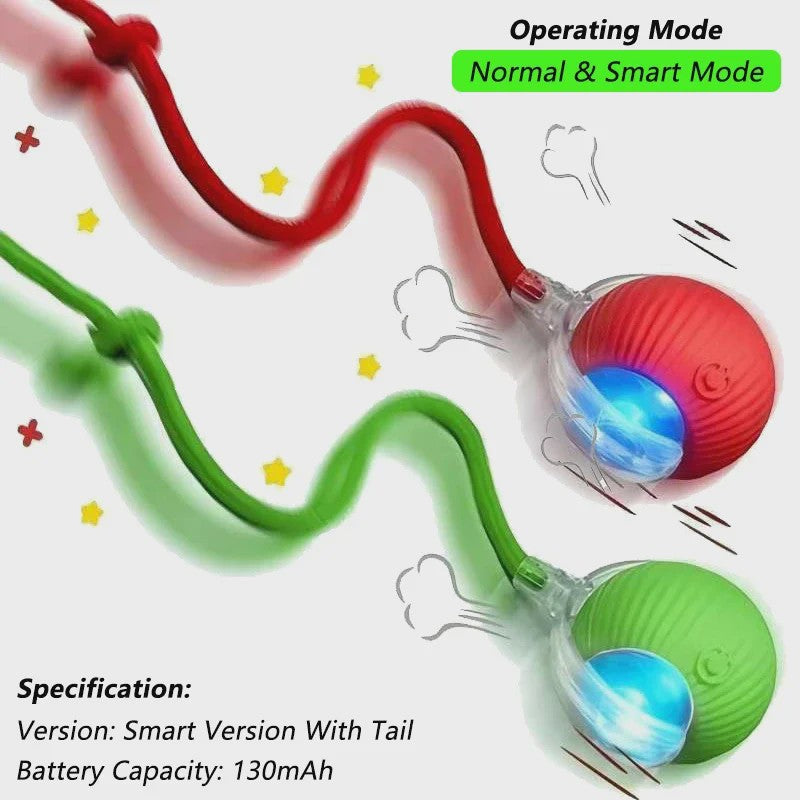 Interactieve Kattenbal Speelgoed - Automatisch Rollend, Oplaadbaar & Slim