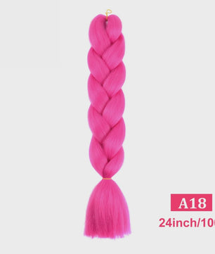 24 Inch Jumbo Braids Haarverlenging - Synthetisch Vlecht Haar in Kleurrijke Tinten