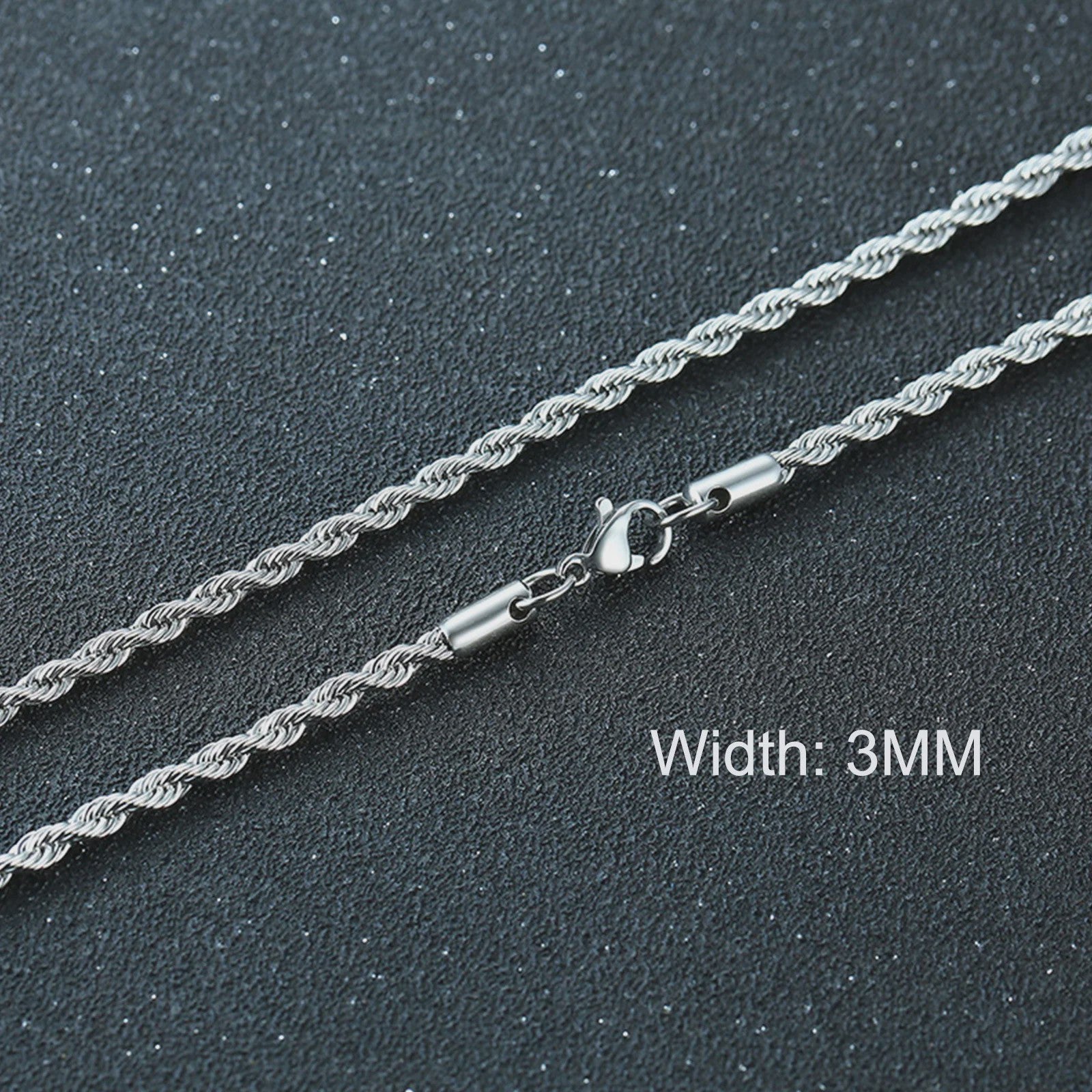 Klassieke Cuban Chain Ketting Heren Dames - Roestvrij Staal (3-11mm)