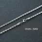 Klassieke Cuban Chain Ketting Heren Dames - Roestvrij Staal (3-11mm)