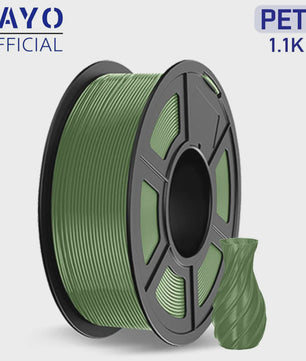 JAYO PETG 3D Printer Filament - 1.75mm Clear, 1.1kg, Hoge Taaiheid, Net Gewikkeld