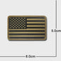 3D PVC Vlag Patches - Rubberen Militaire Emblemen met Klittenband