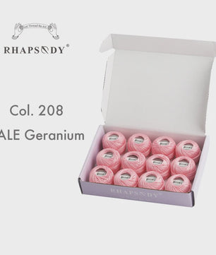 Rhapsody Pearl Cotton Garen Set - Maat 8 - 12 Bollen voor Haken, Borduren & Knutselen