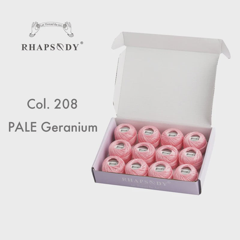 Rhapsody Pearl Cotton Garen Set - Maat 8 - 12 Bollen voor Haken, Borduren & Knutselen