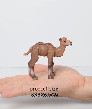 Realistische Alpaca & Kameel Figuren Set - Handgeschilderd, Educatief Speelgoed