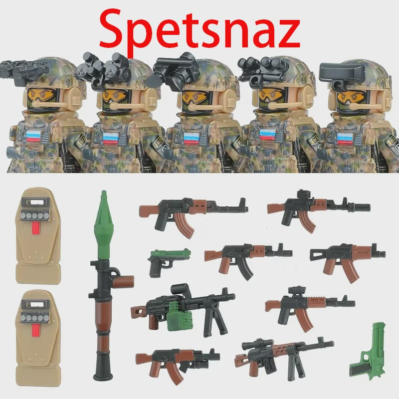 Bouwstenen Militaire Special Forces Commando Figuren met Wapens