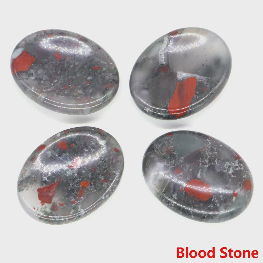 7 Chakra Kristallen Worry Stones - Ovalen Massage & Meditatie Edelstenen (35x45mm)
