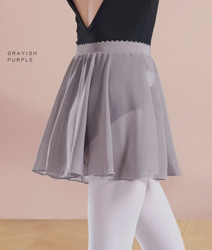 18 Colours Ballet Skirt Girls Toddler Kids Dance Chiffon Skirt Elastic Waist Short Dance Skirt for Girls Tutu Skirt for Ballet