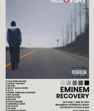 Canvas Poster: Drake & Eminem Album Covers - Hip Hop Wall Art