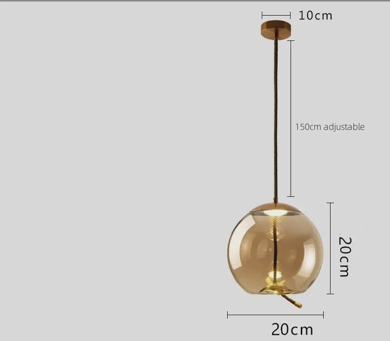 Moderne Glazen LED Hanglamp - Stijlvolle Verlichting voor Woonkamer, Keuken & Bar