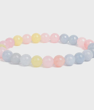 Natuurstenen Kralen Armband - Amethist, Aquamarijn, Jade & meer