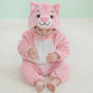 Baby Romper Dierenkostuum Kigurumi - Zacht Flanellen Jumpsuit voor Jongens & Meisjes